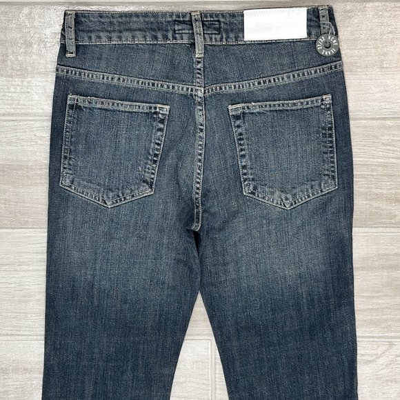 Acne Jeans Men's Stone Wash Distressed Boot Cut in HEX Blur Archive Size 27 - Picture 4 of 10